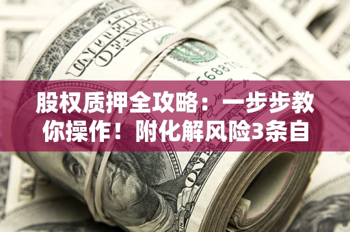 北京股权质押全攻略：一步步教你操作！附化解风险3条自救法则